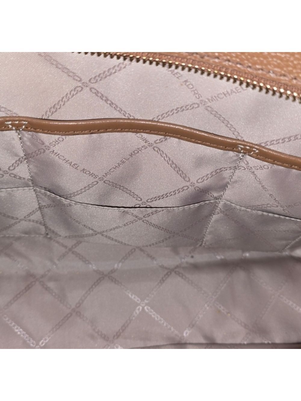 LIKE NEW AUTHENTIC MICHAEL KORS DESIGNER MEDIUM PEBBLED LEATHER TOTE BAG LUGGAGE - Picture 5 of 11